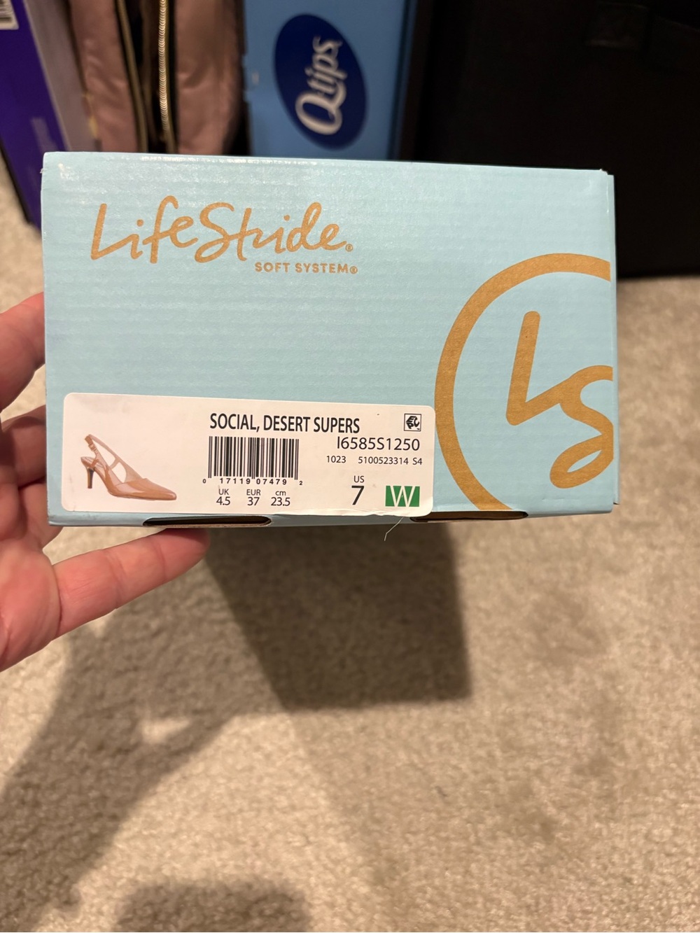 Life Stride Social Desert Supers Women's Slingback Heels - Tan size 7